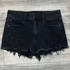 American Eagle Outfitters Super Super Stretch X Hi-Rise Shortie Shorts size 8